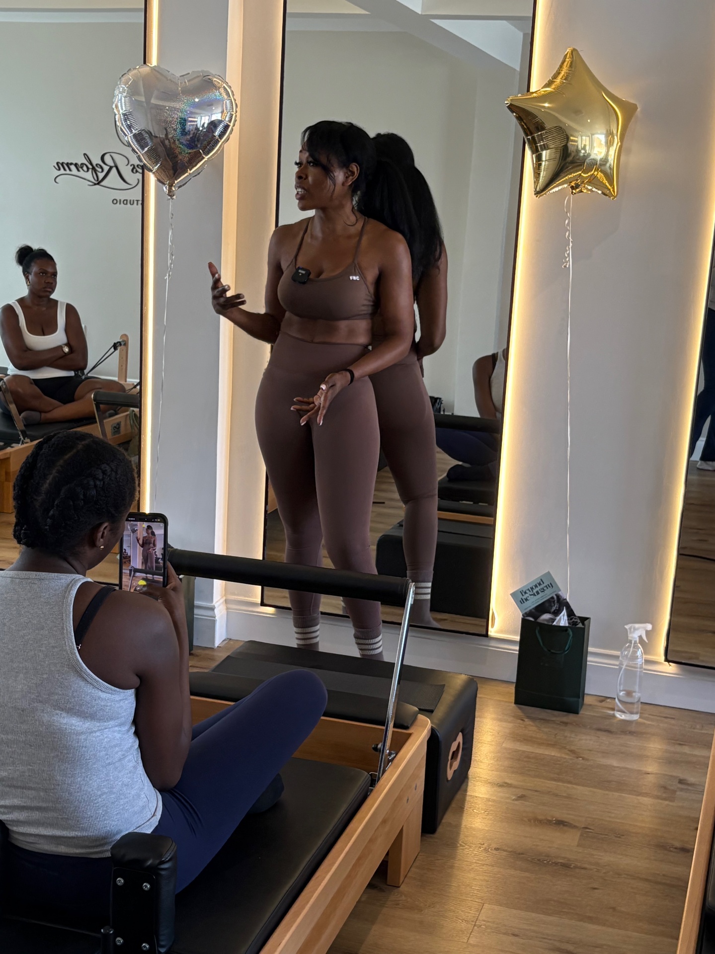 Holistic training and Pilates reformer session at a Beyond The Surgery Society circle